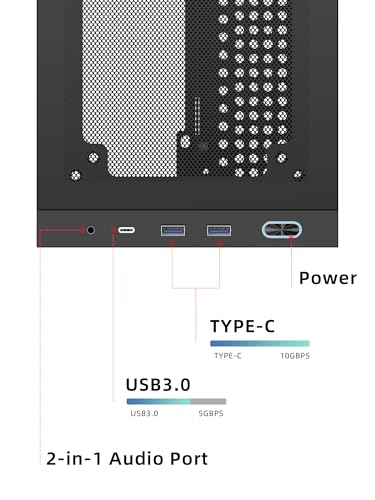 ShinySnake L400 Mini-ITX PC Case - 12.1L SFF High Airflow Gaming